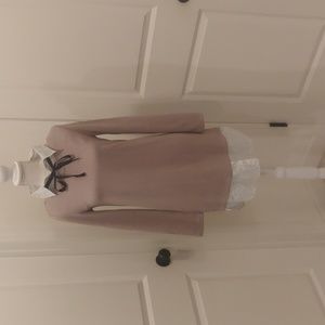 J.O.A just one answer tan sz sm shirt/sweater dress